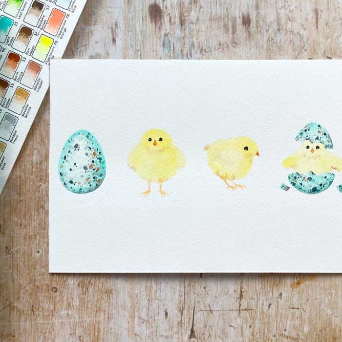 how to paint easter eggs and chicks