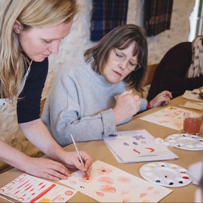 watercolour workshops with Harriet deWinton