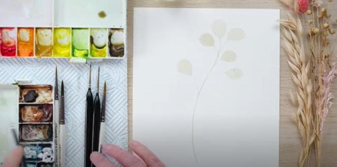 painting watercolour modern botanicals