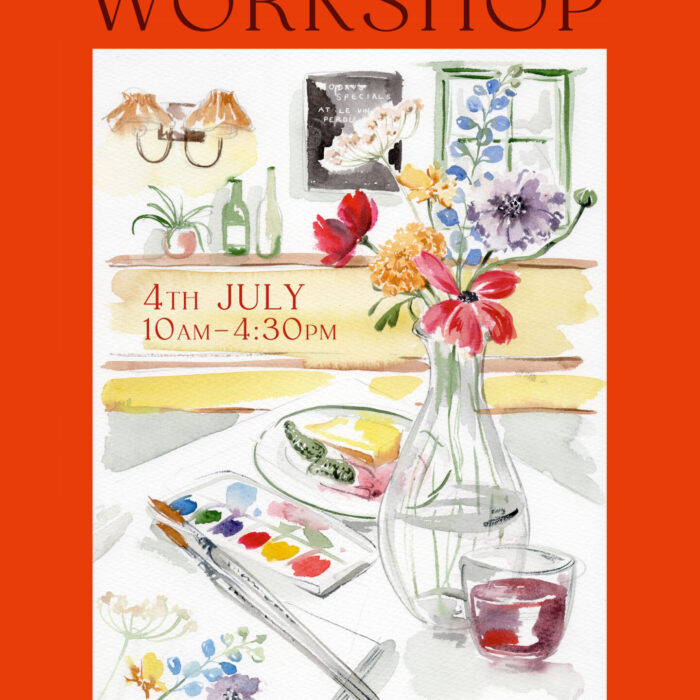 Watercolour Workshop at Le Vin Perdu, Ashburton on Saturday 4th July 2026
