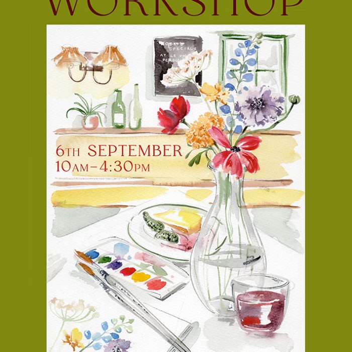 Watercolour Workshop at Le Vin Perdu, Ashburton on Sunday 6th September 2026
