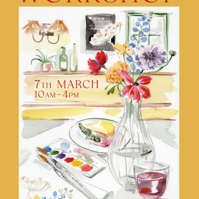 Watercolour Workshop at Le Vin Perdu, Ashburton on Saturday 7th March 2026