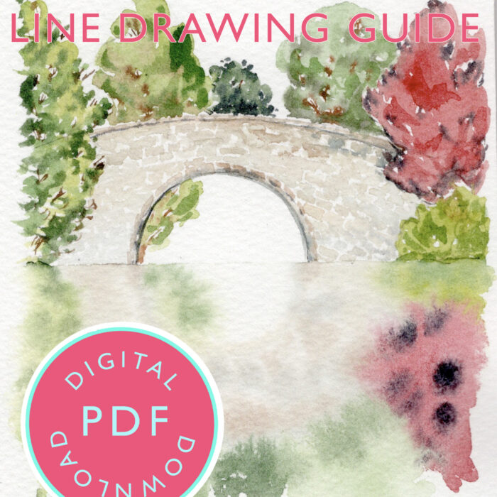 Bridge line drawing Youtube 19th May Tutorial Line Drawing Guide (Digital Download)