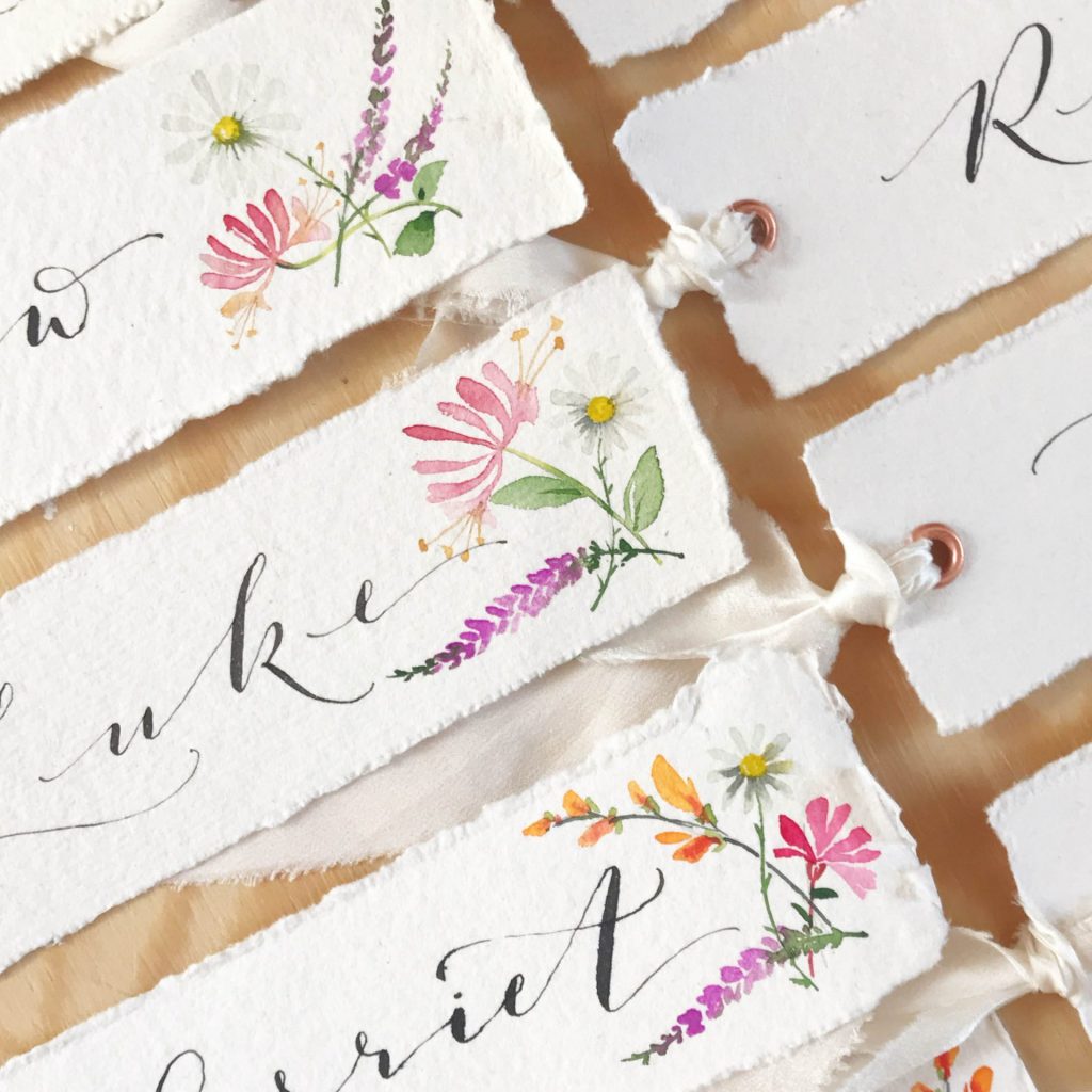 de Winton Paper Co Unique Watercolour Art & Tutorials Wedding