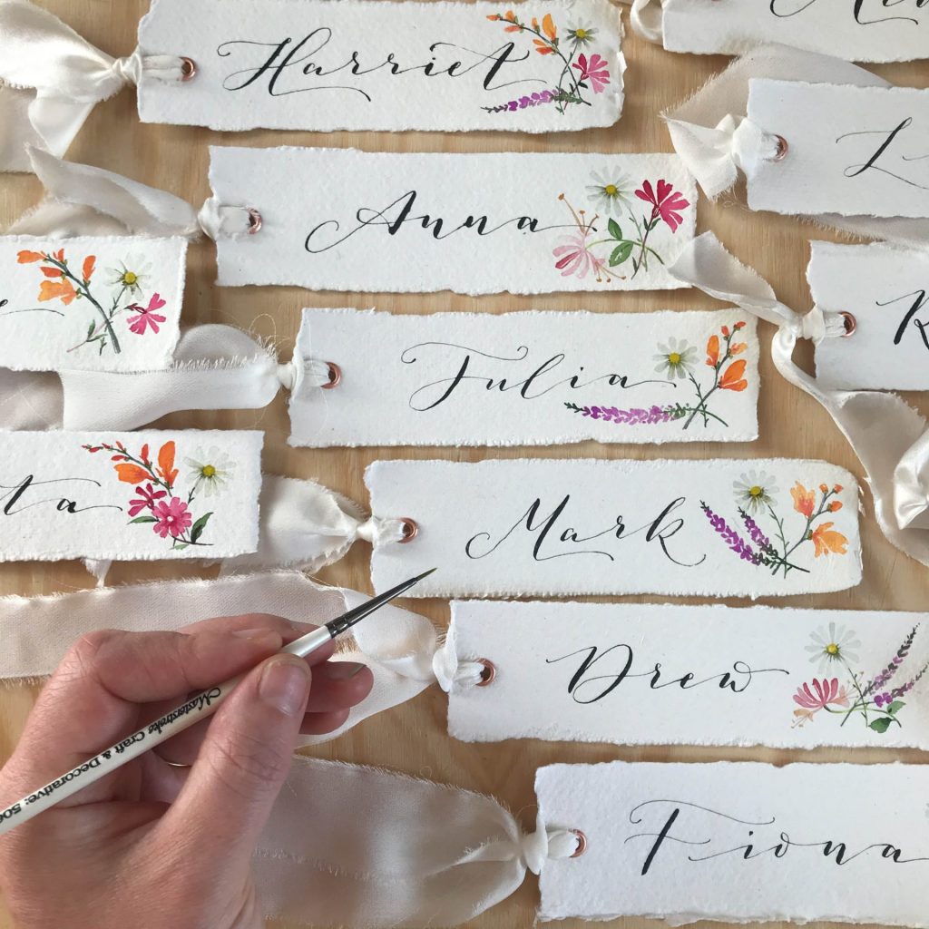 de Winton Paper Co Unique Watercolour Art & Tutorials Wedding