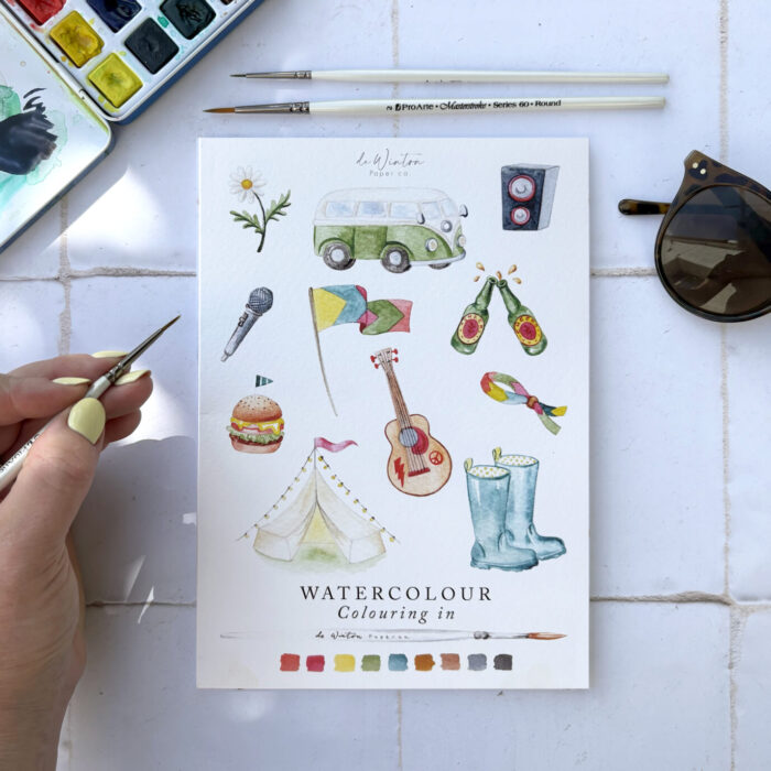 Festival Colours: A Watercolour Colouring Book of Celebration & Joy