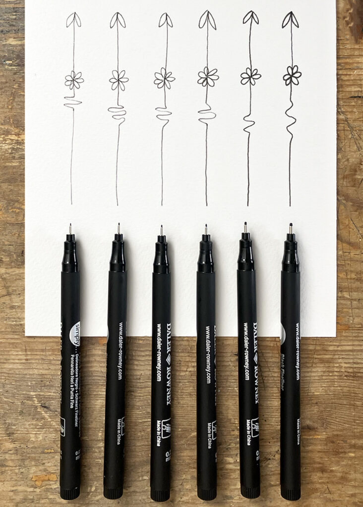 Black Pen Best Fineliner Pens For Drawing De Winton Paper Co