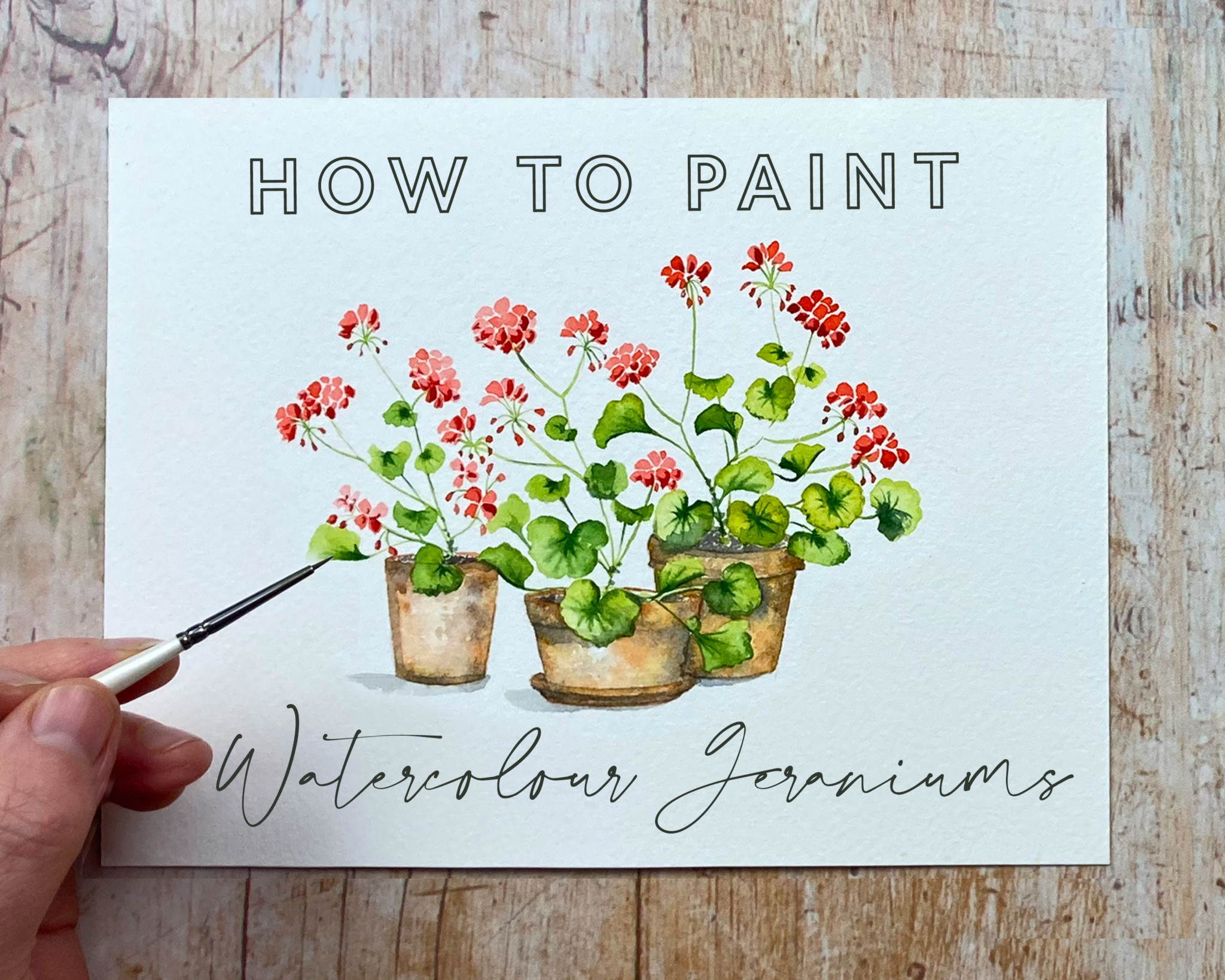 de Winton Paper Co Unique Watercolour Art & Tutorials Tutorial