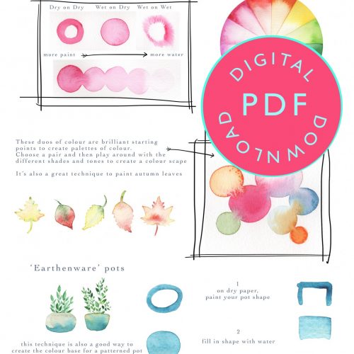 Watercolour Worksheet.pdf de Winton Paper Co | Unique Watercolour Art & Tutorials | Watercolour ...