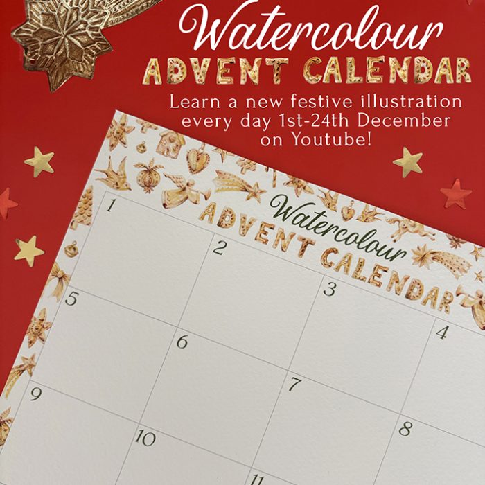 Watercolour Advent Calendar 2026: Paint Your Own Christmas Craft