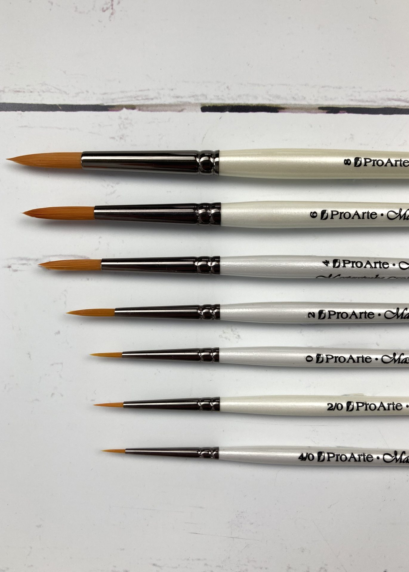 pro arte watercolour brushes, watercolour brushes set, watercolour brushes pack of 7, multipack paint brushes